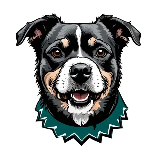 Dog Wearing A Philadelphia Eagles