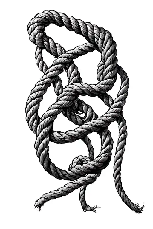 Herclues Pulling Ropes Intertwined