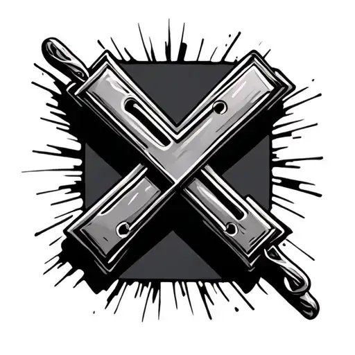 Railroad Cross With Dog Tag