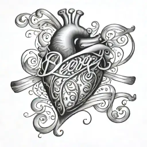 Heart With Dwg Written In Cursive On The Side