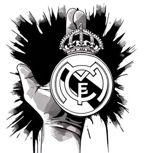 Tattoo For Fan Real Madrid On Hand