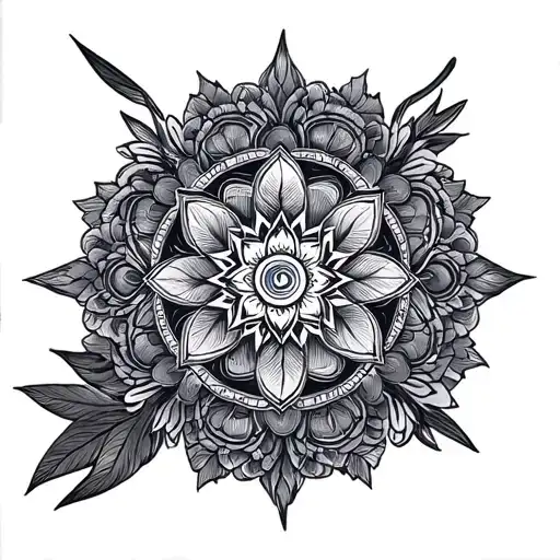 Mandala And Scale With Libra Elements Incorporated