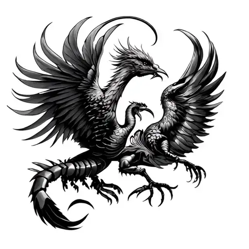 Scorpio And Phenix Fighting