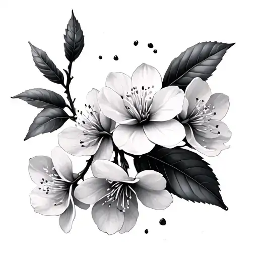 Cherry Blossoms Falling