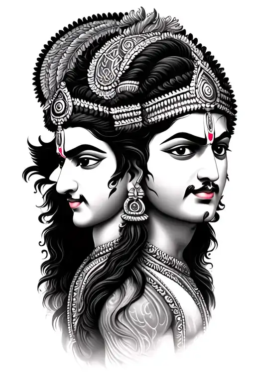 Hanuman Ji And Shiv Ji Combined