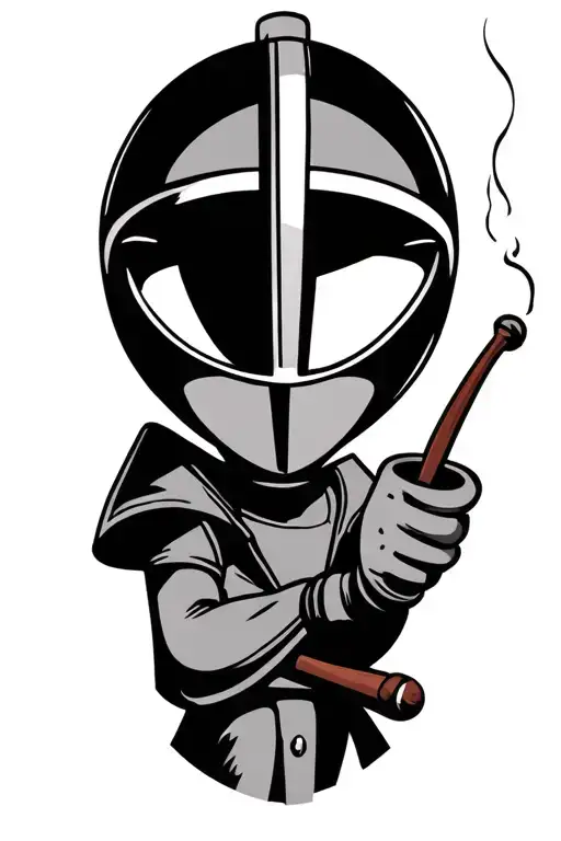 Marvin The Martian Smoking A Pipe