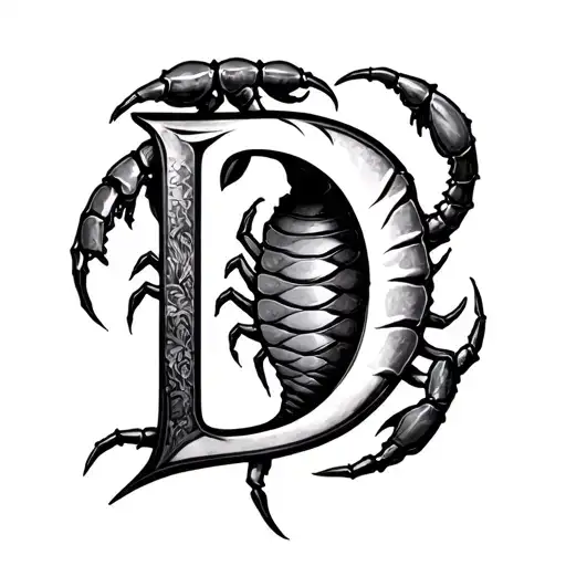 Hidden Letter D With Scorpion Sagittarius Cusp