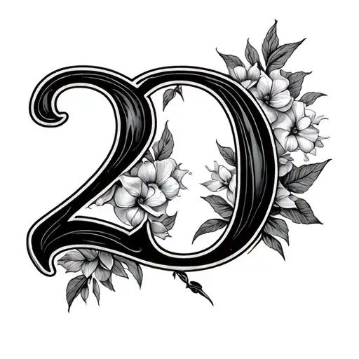 Hidden Letter D With Number 20