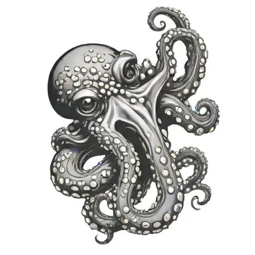 Octopus Hanging Off A Snorkel