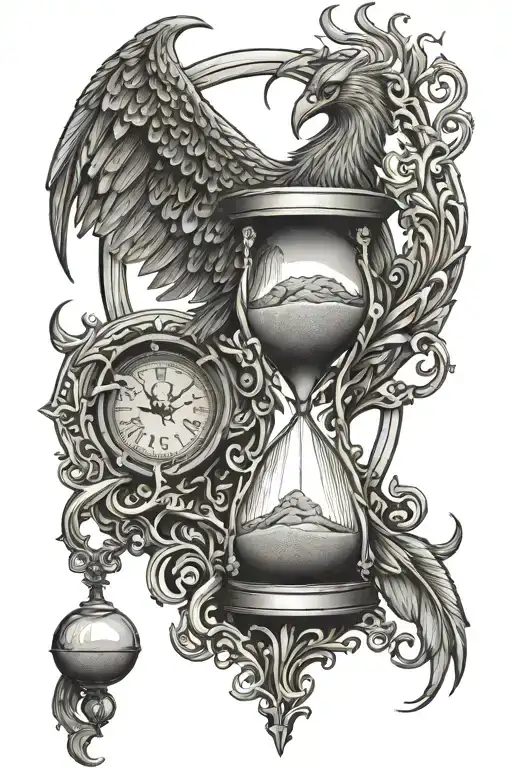 Phoenix Hourglass With Sand