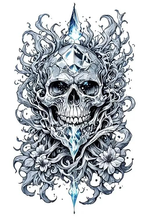 Grimpante Energie L Growing With A Cristal In Center