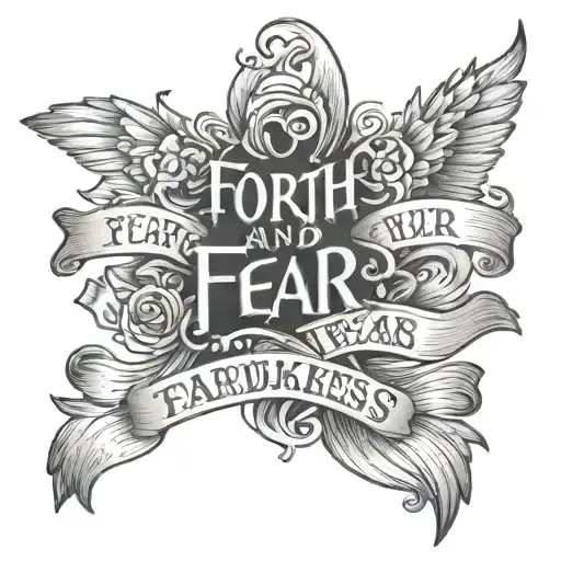 Forth And Fear No Darkness Text Small
