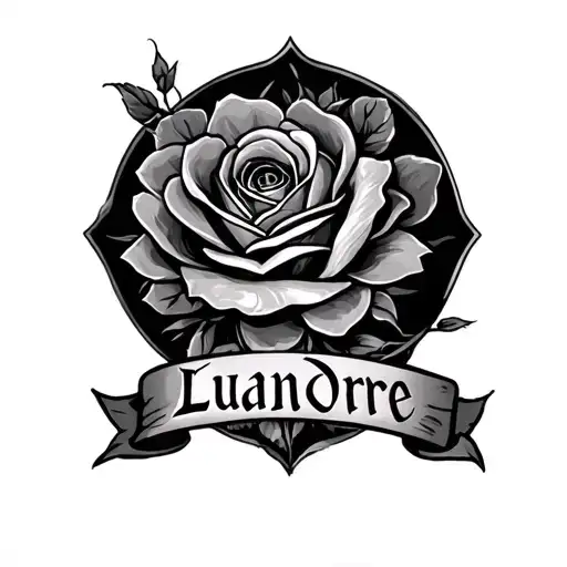 Luandre Name Tattoo Design