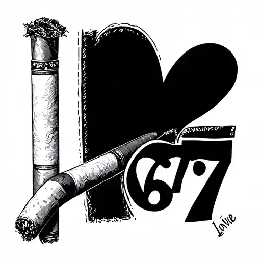 Cigarette With I Love Carol 67 Inspired