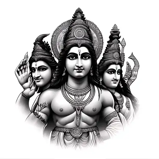 Brahma Vishnu & Shivas