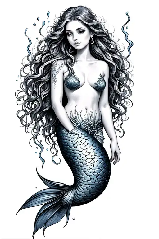 Underwater Mermaid Scene