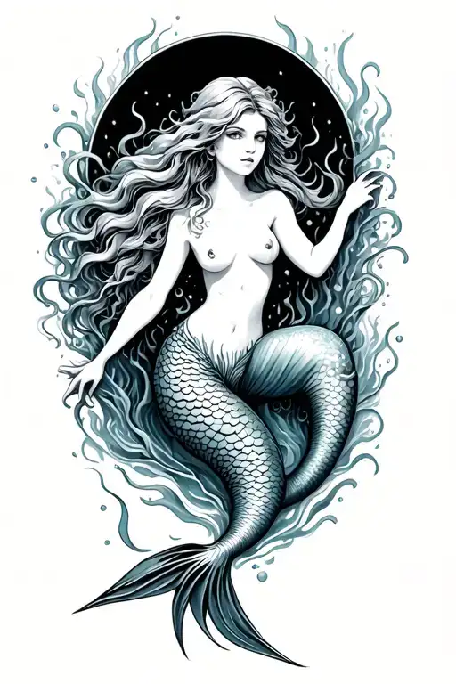 Underwater Mermaid Scene