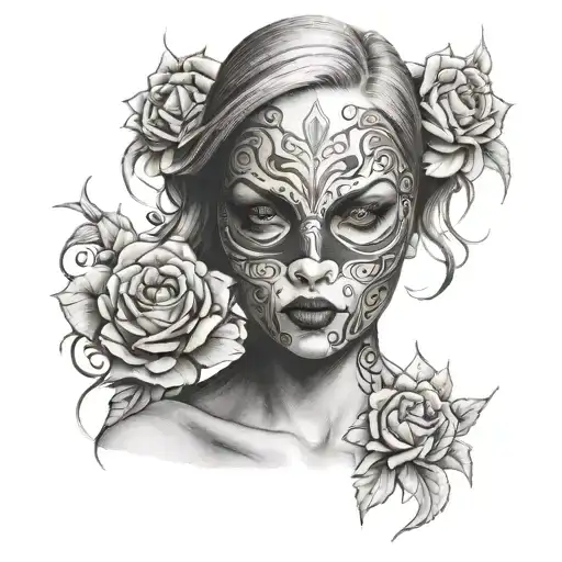 Girl With A Mask Of A Good Person Hides Her True Identity And Complete Indifference