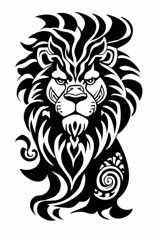 Lion Maori Design