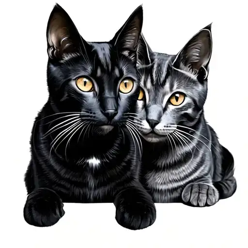Two British Blue Cats