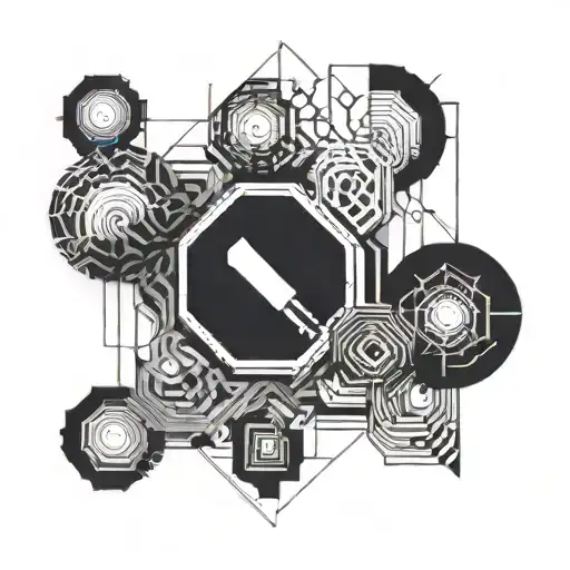 Bipolar Disorder Related Imagery Minimalist Geometric