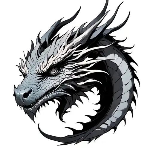 Half Dragon Half Womam