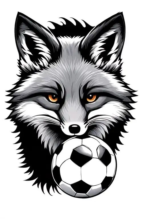 Fox With Soccer Ball