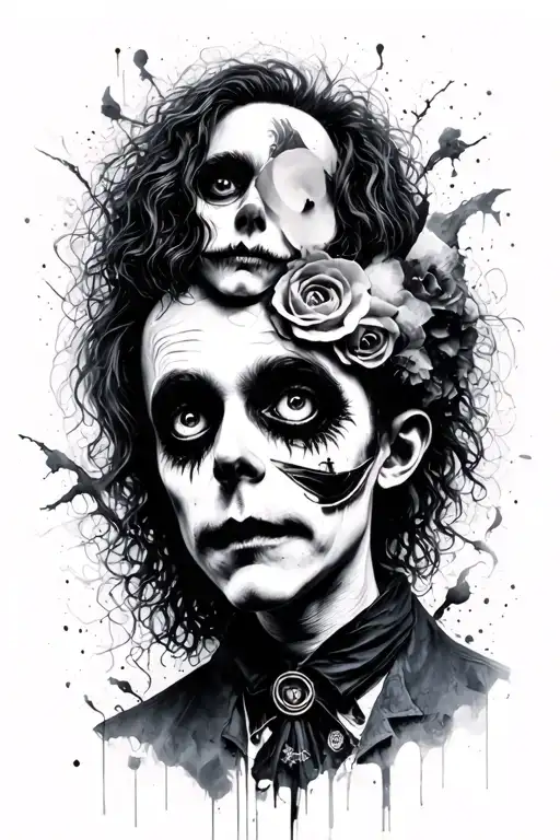 Tim Burton Movies Depicting A Collage