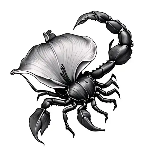 Calla Lily Scorpion Intertwined