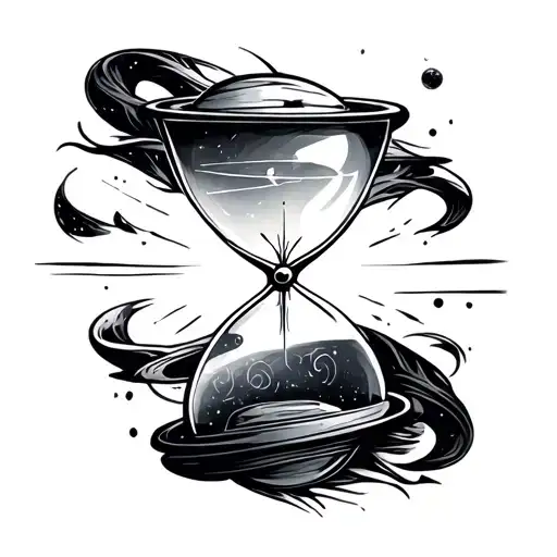 Braking Hour Glass Money Space