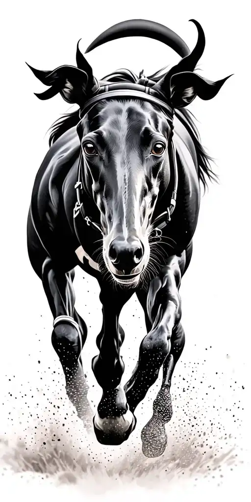 Race Horse Racing Greyhound Running