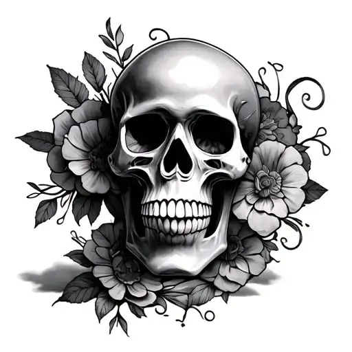 Hourglass Day Of The Dead Skull