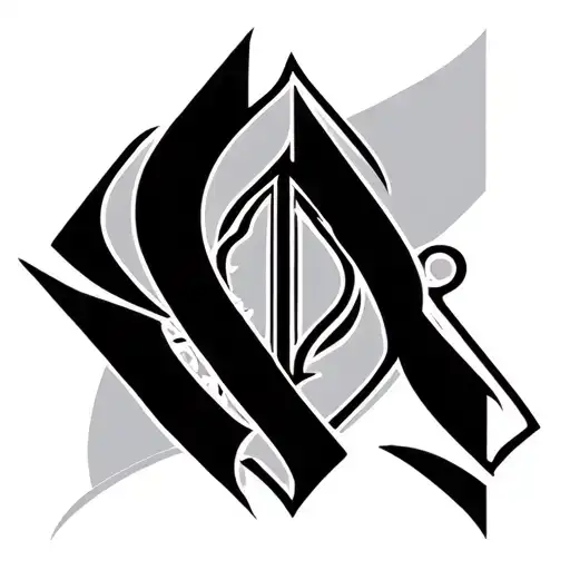 Maybach Symbol Diamond Shaped Line Outlining