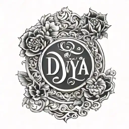 Divya Name Tattoo Inspired