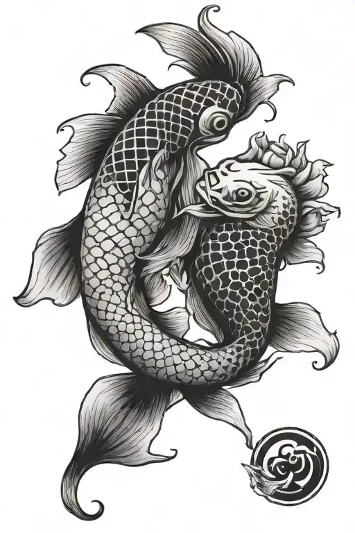 Koi Fish Yin Yang