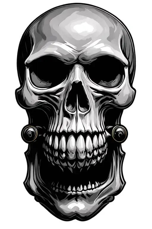Skull See No Evil Speak No Evil