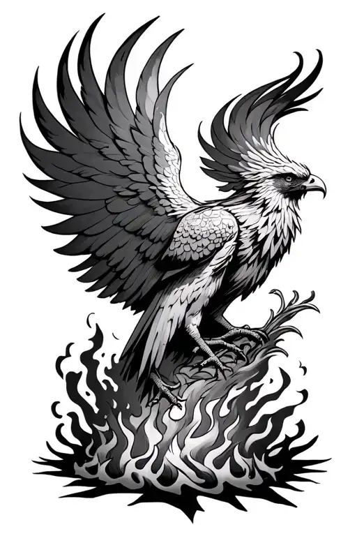 Phoenix Rising From The Ashes
