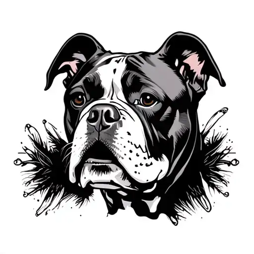 American Bulldog Head Skelleton