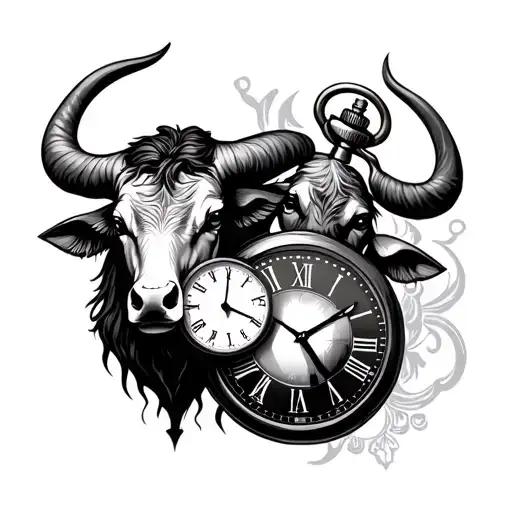 Taurus Protecting 2 Pocket Watches