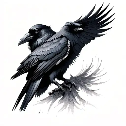 Hugin And Munin Raven