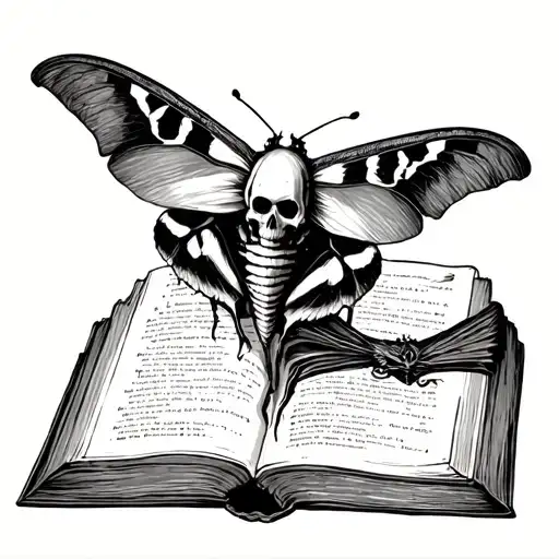 Death Moth And Book