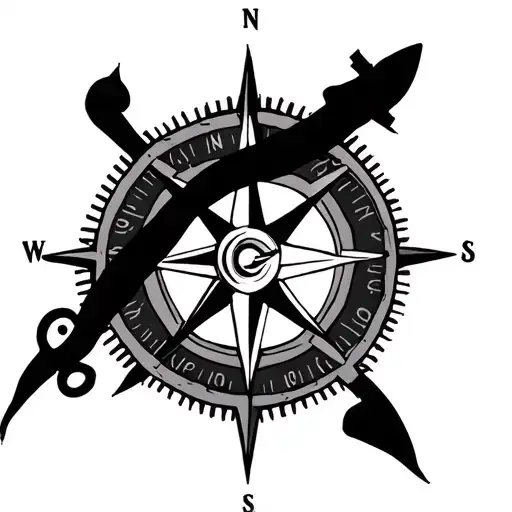 Jiu Jitsu Compass Design