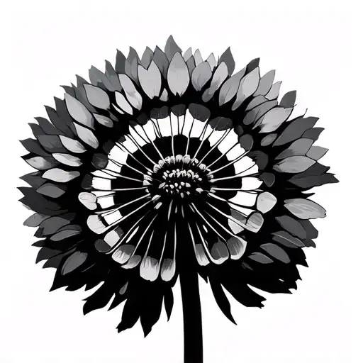 Negative Space Dandelion