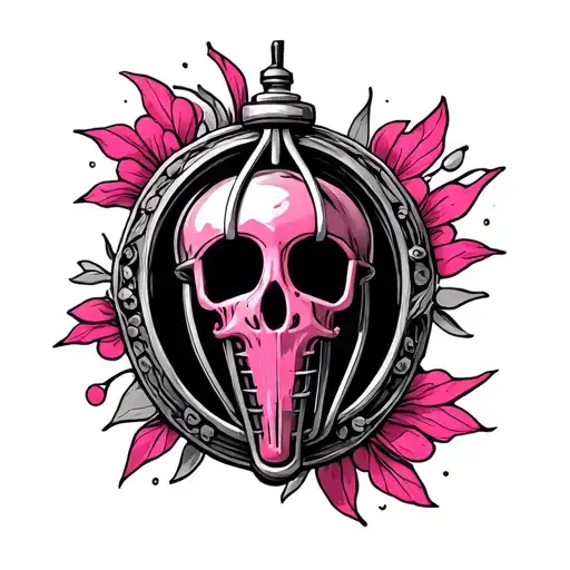 Pink Flat Chastity Cage