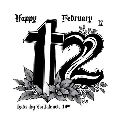 The Date February 12Th With A Cross Next To It