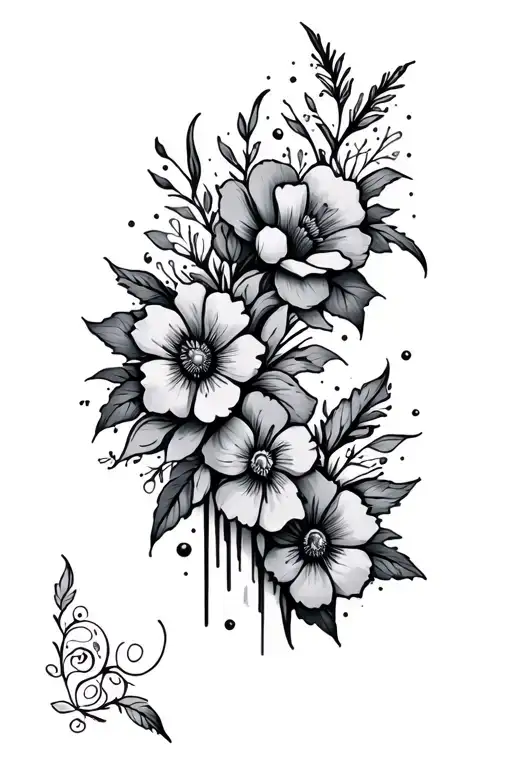 Beachy Floral Mental Health Knee