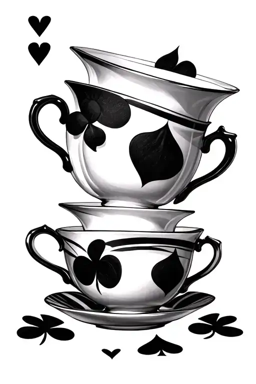 Teacups And Card Suits