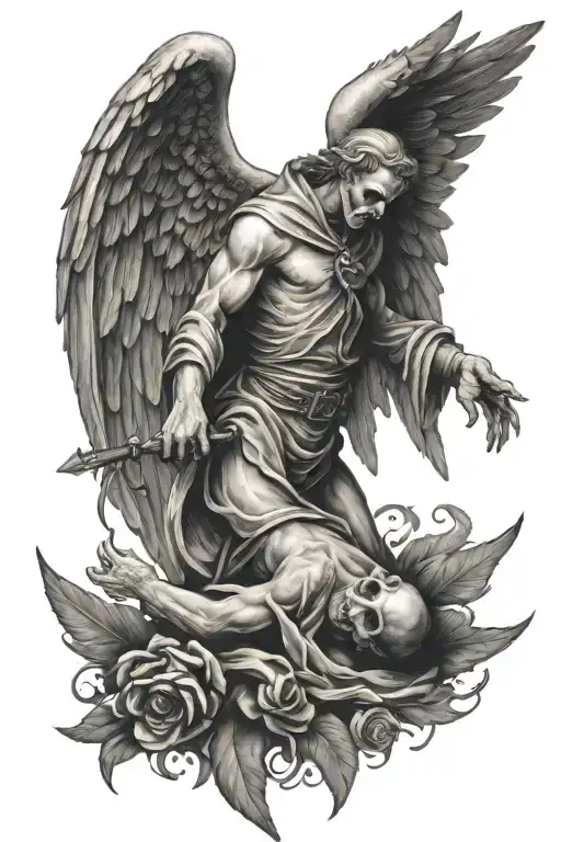 Memento Mori Angel Falling Man