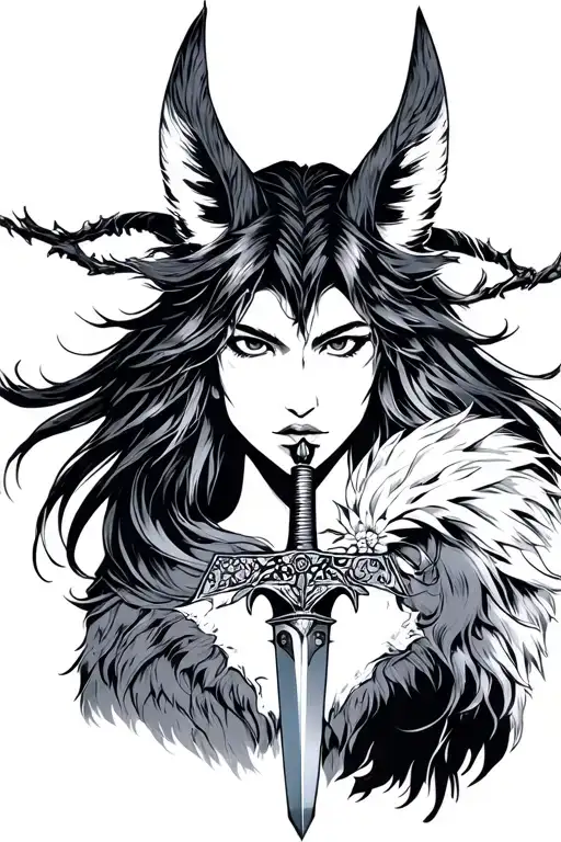 Princess Mononoke With Dagger