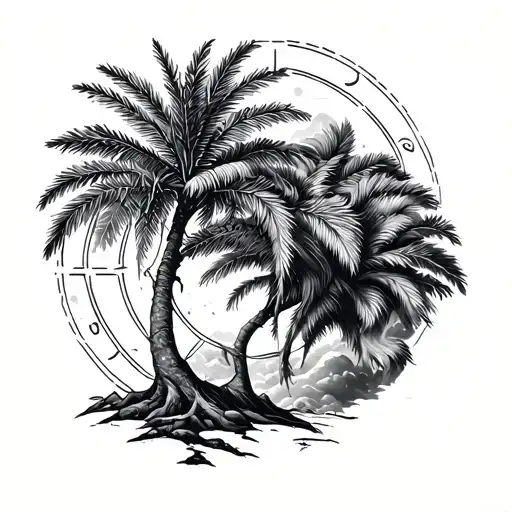 Pine Tree Palm Tree Leo Zodiac